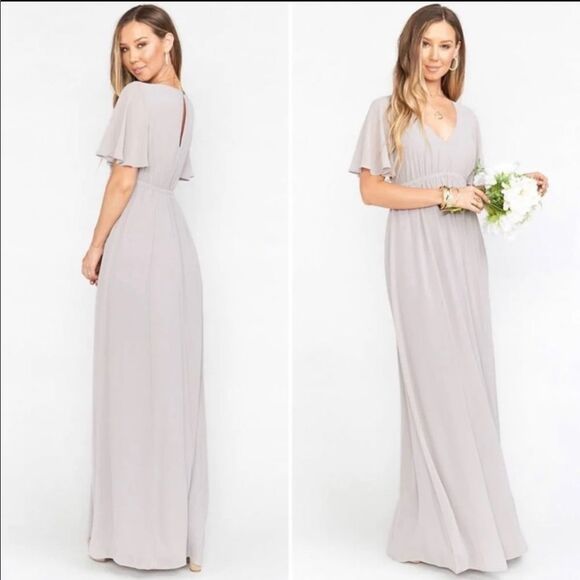 Show Me Your MuMu Dresses & Skirts - Show Me Your MuMu Emily Empire Maxi Dress Dove Grey